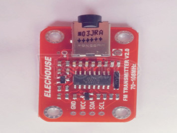 An FM Radio Transmitter Module creates the Radio Transmitter Module
