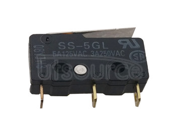 Supply original micro switch small stroke limit switch 3 pin SS5GL with handle swing rod 5A