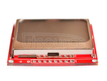 Nokia LCD module driver for 5110 red screen MCU development board
