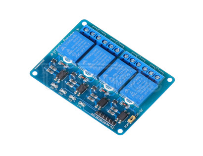 Four-way relay extension 5V with optocoupler isolation support AVR/51/PIC MCU Four-way relay extension 5V with optocoupler isolation support AVR/51/PIC MCU