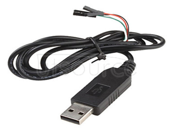 Black PL2303HX USB to TTL RS232 module to upgrade the USB to serial port download cable in the nine-brush cable