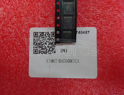MM74HC00MTCX Quad 2-Input NAND Gate<br/> Package: TSSOP<br/> No of Pins: 14<br/> Container: Tape &amp; Reel