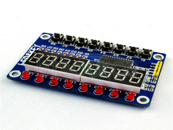 TM1638 digital LED display module (8-bit digital \LED\ button) electronic module