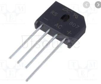 RS807 SINGLE-PHASE   SILICON   BRIDGE   RECTIFIER   (VOLTAGE   RANGE  50 to  1000   Volts   CURRENT   8.0   Amperes)