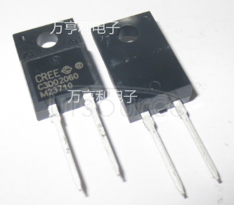 C3D02060F Z-Rec? Silicon Carbide Schottky Diodes, Wolfspeed
A range of Wolfspeed SiC (Silicon Carbide) Schottky diodes offering significant improvements over standard Schottky barrier diodes. SiC diodes provide a much higher breakdown field strength and greater thermal conductivity coupled with a significant reduction in power-loss at high switching frequencies. Sic diodes are the perfect choice in high efficiency, high-voltage applications such as switch-mode power supplies and high-speed inverters.
? 600, 650, 1200 and 1700 Voltage ratings
? Zero reverse recovery current and forward recovery voltage
? Temperature-independent switching behaviour
? Extremely fast switching times with minimal losses
? Positive temperature coefficient forward voltage
? Devices can be paralleled without thermal runaway
? Reduction in heatsink requirements
? Optimized for PFC boost diode applications
