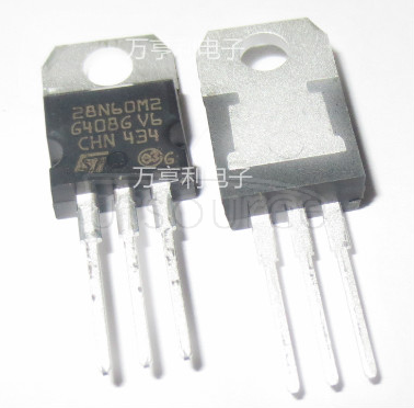 STP28N60M2 N-channel MDmesh? M2 Series, STMicroelectronics
A range of high-voltage power MOSFETs from STMicroelecronics. With their low gate charge and excellent output capacitance characteristics, the MDmesh M2 series are perfect for use in resonant-type switching supplies (LLC converters).