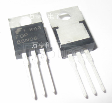 FQP85N06 QFET? N-Channel MOSFET, over 31A, Fairchild Semiconductor
Fairchild Semiconductor’s new QFET? planar MOSFETs use advanced, proprietary technology to offer best-in-class operating performance for a wide range of applications, including power supplies, PFC (Power Factor Correction), DC-DC Converters, Plasma Display Panels (PDP), lighting ballasts, and motion control.
They offer reduced on-state loss by lowering on-resistance (RDS(on)), and reduced switching loss by lowering gate charge (Qg) and output capacitance (Coss). By using advanced QFET? process technology, Fairchild can offer an improved figure of merit (FOM) over competing planar MOSFET devices.