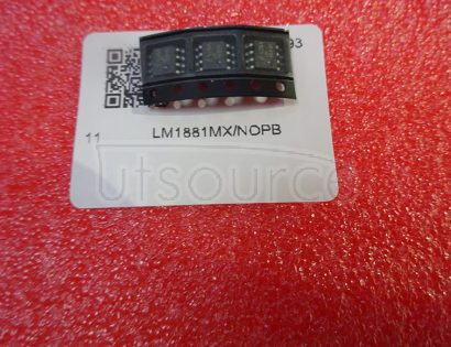 LM1881MX/NOPB LM1881 Video Sync Separator<br/> Package: SOIC NARROW<br/> No of Pins: 8<br/> Qty per Container: 2500/Reel