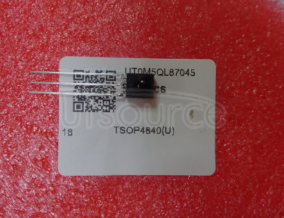 TSOP4840 The TSOP4840 is a 40kHz Miniaturized IR Receiver Module for infrared remote control systems. A PIN diode and a preamplifier are assembled on a lead frame. The demodulated output signal can be directly connected to a microprocessor for decoding. The module is optimized to suppress spurious pulses from energy saving lamps like CFLs.