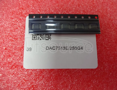 DAC7513E/250G4 Low-Power Rail-To-Rail Output 12-Bit Serial Input DAC 8-MSOP -40 to 105