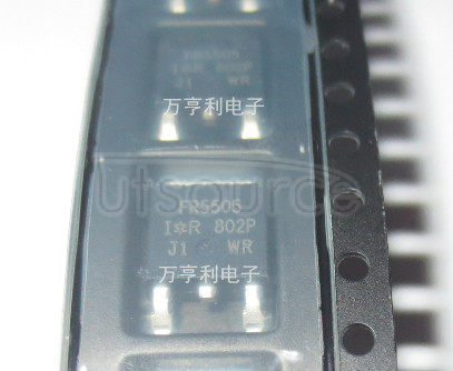 IRFR5505TRPBF -55V Single P-Channel HEXFET Power MOSFET in a D-Pak package<br/> Similar to IRFR5505TR with Lead Free Packaging on Tape and Reel
