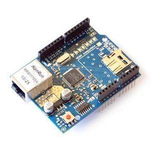 The new Ethernet W5100 network extension board SD card extension