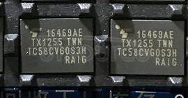 TC58CVG0S3HRAIG FLASH - NAND Memory IC 1Gb (128M x 8) SPI - Quad I/O 104MHz 155μs 8-WSON (6x8)