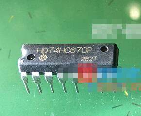 HD74HC670P Logic IC<br/> Function: 4-by-4 Register File with 3-state outputs<br/> Package: DIP