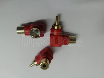 One point two RCA lotus male to female audio and video adapter, one male to one female AV connection plug <10pcs>