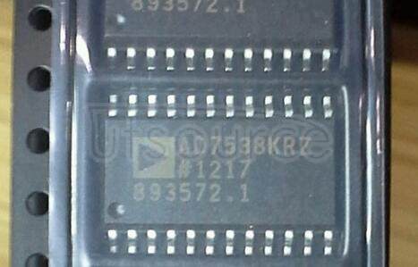 AD7538KRZ &#181<br/>P-Compatible 14-Bit CMOS DAC<br/> Package: SOIC - Wide<br/> No of Pins: 24<br/> Temperature Range: Commercial