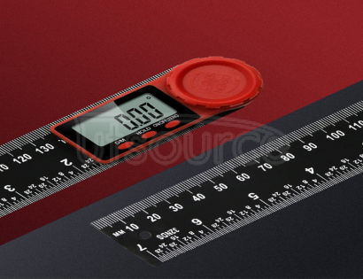 360-degree measurement one-foot multi-use two-in-one digital display angle ruler protractor digital display angle ruler black vernier caliper 360-degree measurement one-foot multi-use two-in-one digital display angle ruler protractor digital display angle ruler black vernier caliper
3V button battery
With automatic power-off function,
save power consumption,
Extend battery life
push out battery compartment button