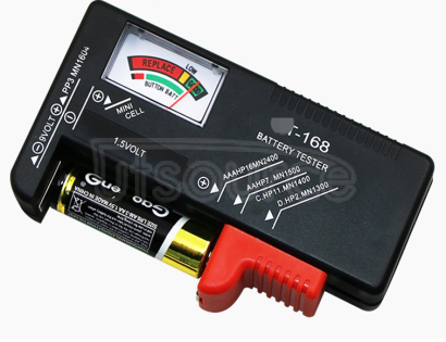 Digital display battery tester 168 series power meter plug-in battery tester The pointer position is in the yellow area, which means the battery is low, please replace the battery or recharge it as soon as possible
The pointer position is in the green area, which means the battery is fully charged
1 The pointer position is in the red area, which means the battery is exhausted, please replace the battery with a new one or recharge the battery

