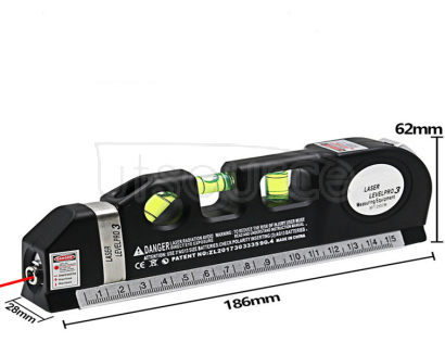 4 in 1 laser level ruler laser tape measure portable decoration measuring tool with infrared small level laser level laser tape measure
Material: Black (ABS plastic + aluminum alloy).
Colour: Black
Black package: English color box (210*80*37mm)
Laser wavelength: 650nm±10
Black power supply: AG13 battery (1.5Vx3 button battery,
No battery/, the battery is not installed inside the product. )
Weight: Black (228g Accuracy: 1mm
Applicable scenarios: tile laying, carpentry wiring, door and window installat