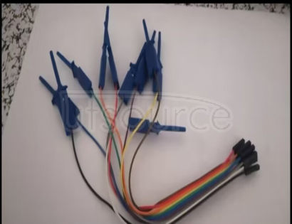 Dupont wire to test hook Logic analyzer Test hook 10 pieces of test clip quantity (10pcs)