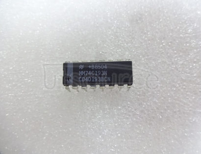 MM74C193N Synchronous 4-Bit Up/Down Decade Counter