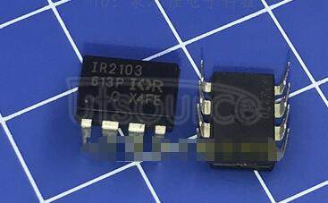 IR2103PBF Half Bridge Driver, Separate High and Low Side Inputs, Inverting Low Side Input, Fixed 520ns Deadtime in a 8-pin DIP package<br/> A IR2103 packaged in a Lead-Free 8-Lead PDIP