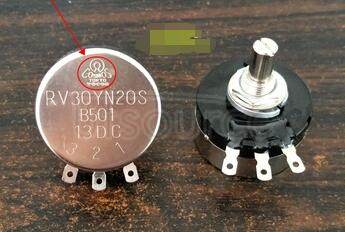 Rv30Yn 20S B501 500R 3W Single Turn Carbon Potentiometer(Adjustable Resistors) 