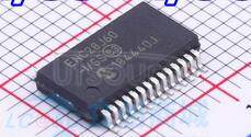 ENC28J60T-I/SS Ethernet CTLR Single Chip 10Mbps 3.3V 28-Pin SSOP T/R
