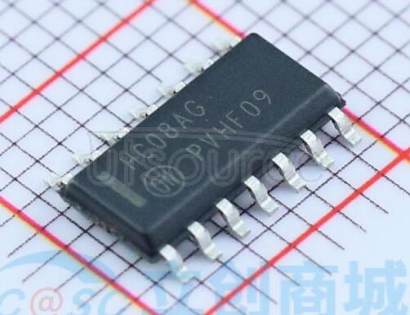74HC08ADR2G Quad 2-input AND gate - Description: Quad 2-Input AND Gate ; Logic switching levels: CMOS ; Number of pins: 14 ; Output drive capability: +/- 5.2 mA ; Power dissipation considerations: Low Power or Battery Applications ; Propagation delay: 7@5V ns; Voltage: 2.0-6.0 V; Package: SOT108-1 SO14; Container: Bulk Pack, CECC
