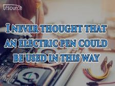I never thought that an elelctric pen could be used in this way?--Utsource