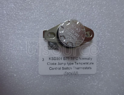 KSD301 B75 75°C Normally Close Jump type Temperature Control Switch Thermostats (5pcs) 