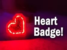 Attiny85 Heart Badge with SMD LEDs
