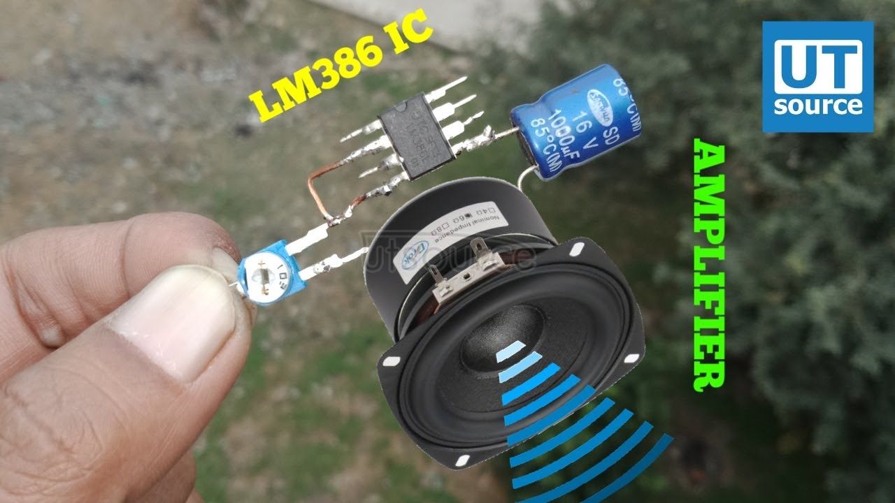DIY AMPLIFIER WITH IC LM386