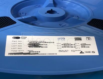 FT232RL-REEL USB-to-UART 1-CH 256byte FIFO 5V 28-Pin SSOP T/R