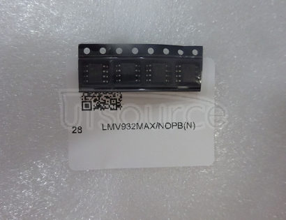 LMV932MAX/NOPB LMV931 Single/LMV932 Dual/LMV934 Quad 1.8V, RRIO Operational Amplifiers; Package: SOIC NARROW; No of Pins: 8; Qty per Container: 2500/Reel