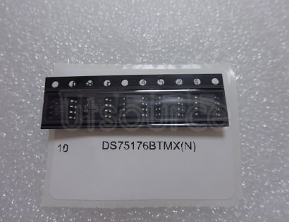 DS75176BTMX DS75176B/DS75176BT Multipoint RS-485/RS-422 Transceivers<br/> Package: SOIC NARROW<br/> No of Pins: 8<br/> Qty per Container: 2500<br/> Container: Reel