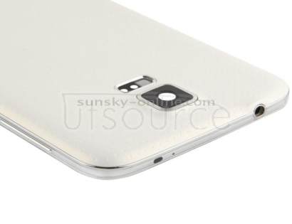 For Galaxy S5 / G900 Original LCD Middle Board (Dual Card Version) with Button Cable & Back Cover ,  (White) 