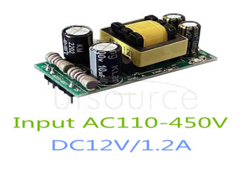 AC-DC switching power module 380V to 12V wide voltage input constant voltage isolated 1.2A power module