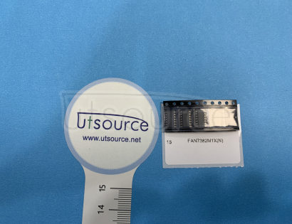 FAN7382M1X The FAN7382, a monolithic half-bridge gate driver IC, can drive MOSFETs and IGBTs that operate up to +600V. ON Semiconductor's high-voltage process and common-mode noise canceling technique provides stable operation of the high-side driver under high dv/dt noise circumstances. An advanced level shift circuit allows high-side gate driver operation up to VS = -9.8 V (typ.) for VBS = 15V. The input logic level is compatible with standard TTL-series logic gates. UVLO circuits for both channels prevent malfunction when VCC and VBS are lower than the specified threshold voltage. Output drivers typically source/sink 350mA/650mA, respectively, which is suitable for fluorescent lamp ballasts, PDP scan drivers, motor controls, etc.