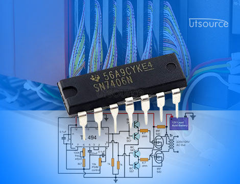 Building a DIY Logic Inverter Circuit with the SN7406 Hex Inverter