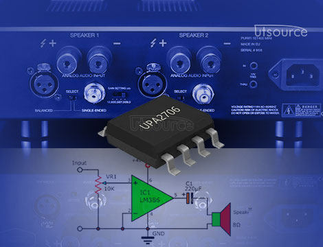 Building a Low-Noise Audio Amplifier Using the UPA2706