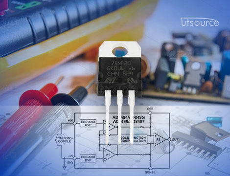 High-Power DC Motor Speed Controller Using STP75NF20 MOSFET