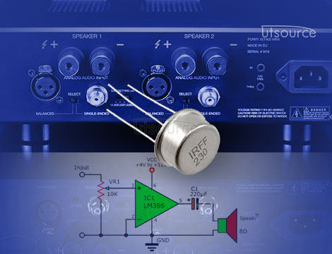 High-Power DC Motor Controller Using the IRF230 MOSFET
