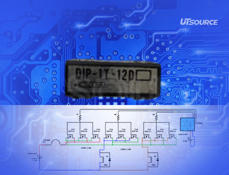 สวิตช์ควบคุมอุปกรณ์ไฟฟ้าด้วย DIP-1T-12D รีเลย์