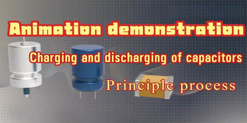 Animation demonstration Charging and discharging of capacitors Principle process