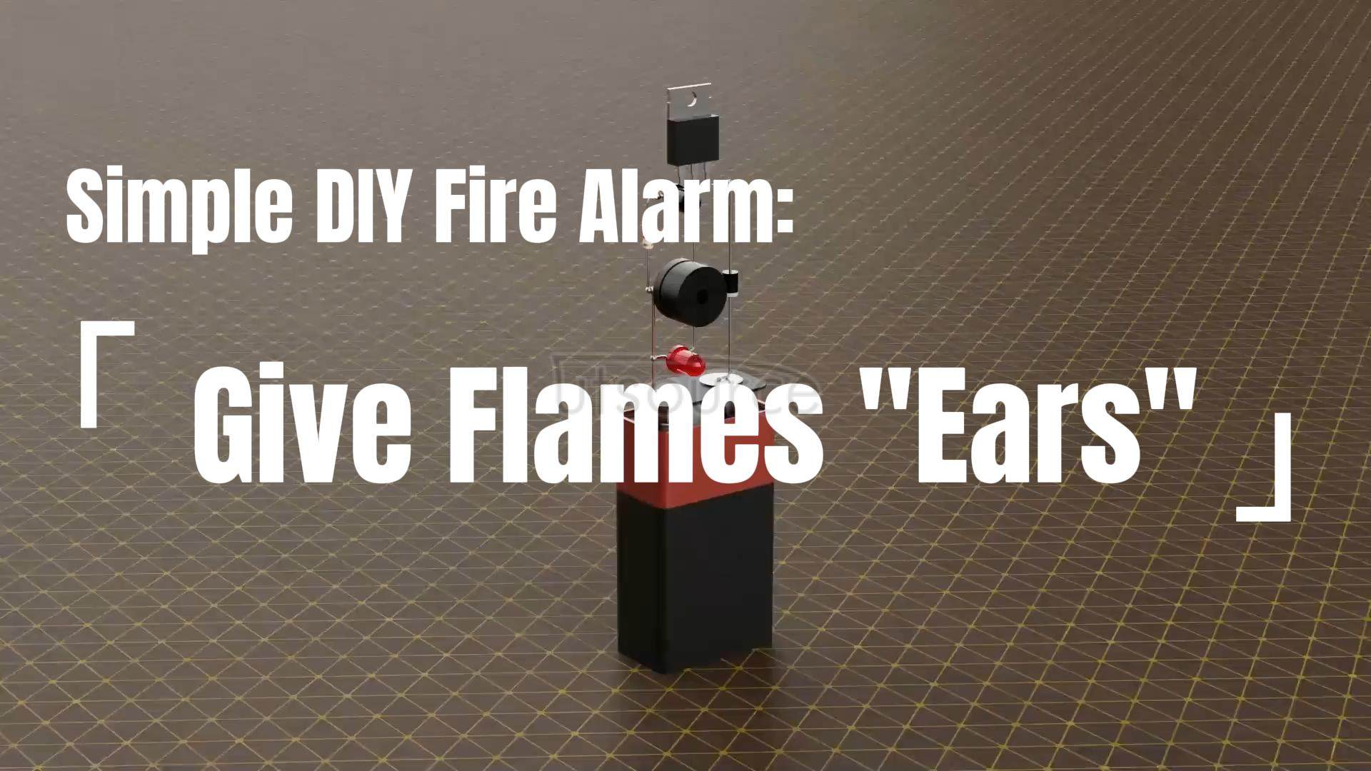 Simple DIY Fire Alarm Give Flames Ears